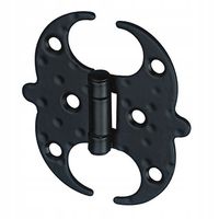 zawias meblowy 100x91 ozdobny czarny kuty 553-100