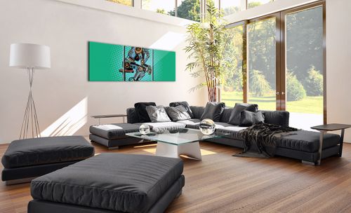 Obraz Na Płótnie - Robot Myślenie - 150X50 Cm - Ca150X50-3194 na Arena.pl