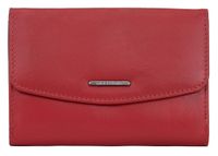 portfel damski matte - czerwony