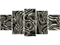 70CM 150CM ZEGAR 5 ELEM NASZA ABSTRAKCJA DRUK OBRAZ