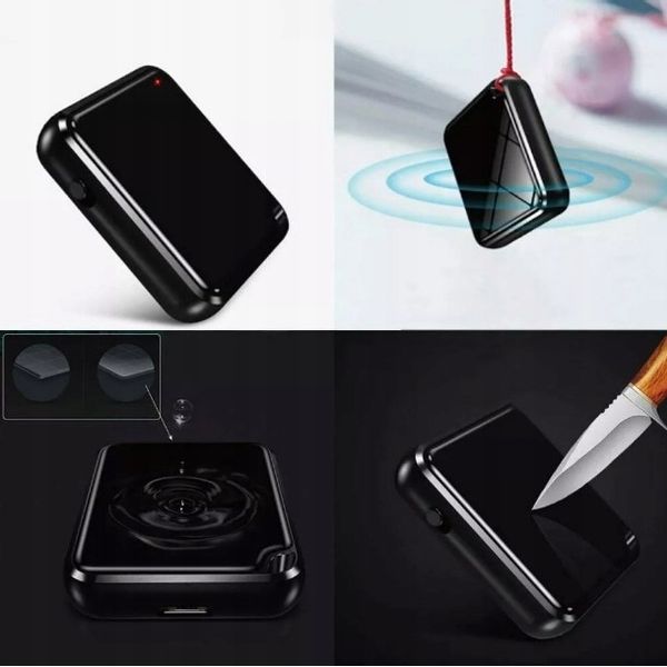 Mini dyktafon szpiegowski 50h nagrań detekcja głosu 16GB prosta obsługa zdjęcie 7