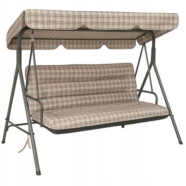 PODUSZKA na Huśtawkę lub Ławkę Ogrodową, Gruba Wodoodporna Poducha 180 cm zdjęcie 1