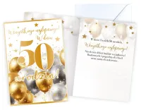 Kartka Okolicznościowa na 50 Urodziny - Cyfry