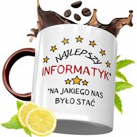 Kubek Bordowy Dla Informatyka Na Urodziny Prezent Z Nadrukiem Ze Zdjęciem
