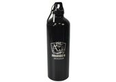 Aluminiowa butelka z karabińczykiem z własnym logiem 750 ml czarna