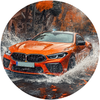 Opłatek na tort BMW Auto Samochód Sportowy Coupe