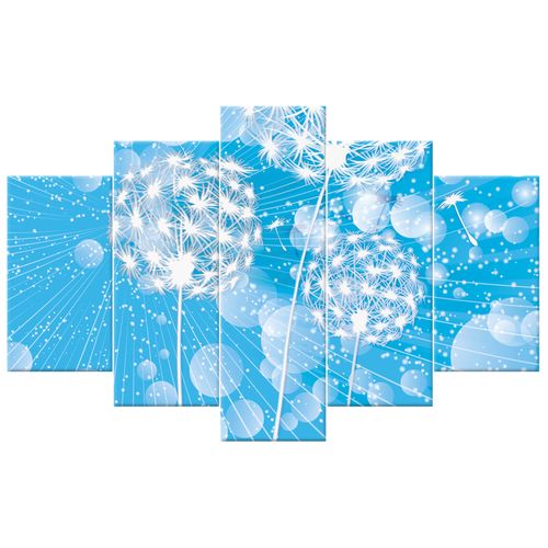 Obraz 100X63 Dmuchawce Abstrakcja Błękitne Tle na Arena.pl