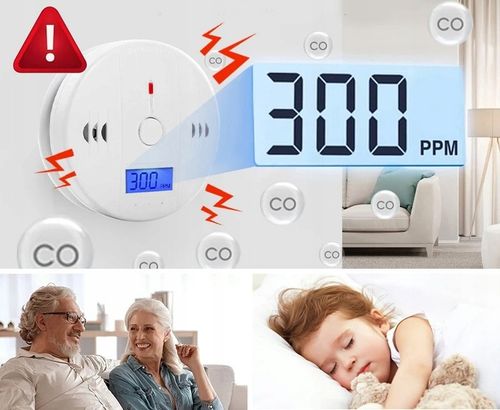 CZUJNIK CZUJKA CZADU TLENKU WĘGLA - CO- BEZPRZEWODOWY GŁOŚNY RIWALL RCC-01 na Arena.pl