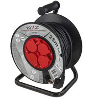 PRZEDŁUŻACZ BĘBNOWY BUDOWLANY OGRODOWY 3x2,5mm - 25m - 4 GNIAZDA Z