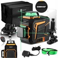 POZIOMICA LASEROWA 360 PŁASZCZYZNOWA 3D LASER KRZYŻOWY PRO ZIELONY