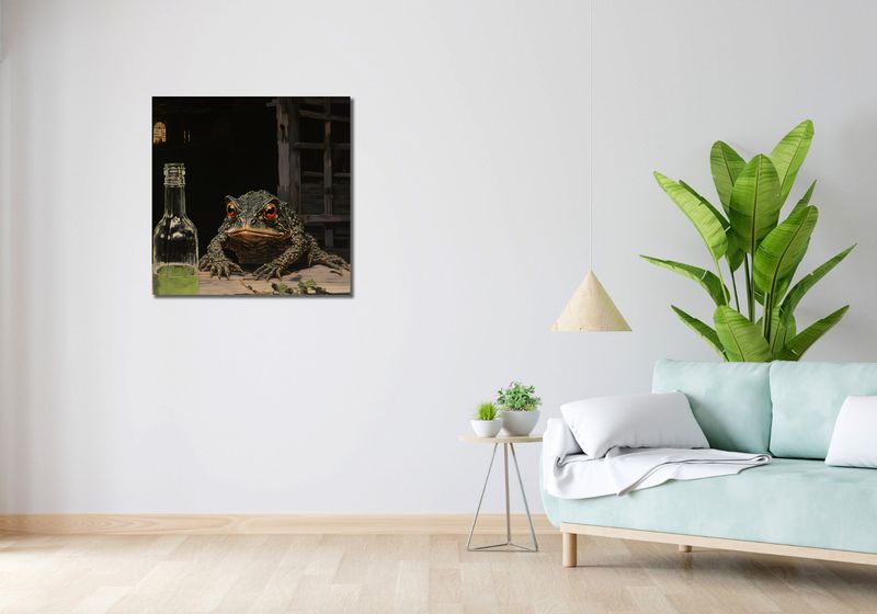 Obraz 70x70cm Oczekiwanie w Półmroku zdjęcie 2