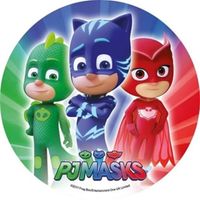 Opłatek na tort Urodziny PJ Maskas Pidżamersi Postacie