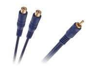 KPO2615 Kabel 1 x RCA wtyk - 2 gniazda RCA 0.2m