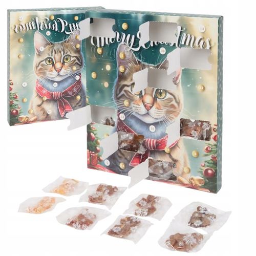 KALENDARZ ADWENTOWY 2024 DLA KOTA ZESTAW NA PREZENT PRZYSMAKI 24 DNI ŚWIĘTA na Arena.pl