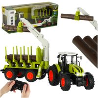 Traktor RC Zdalnie Sterowany Ciągnik Rolniczy z Przyczepą Pilot Farma 2,4G