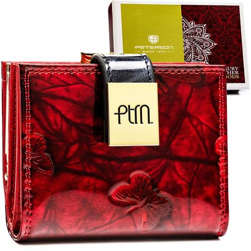 PETERSON duży portfel damski pojemny poziomy portmonetka skóra eko na Arena.pl