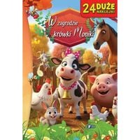 W Zagrodzie Krówki Moniki Książki dla Dzieci + 24 Naklejek