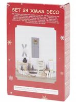 Zestaw 24 ozdób świątecznych ozdobne drzwi skrzata świąteczne dekoracje