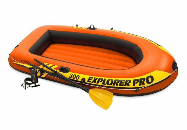 Ponton dmuchany Explorer Pro 300 +wiosła + pompka Intex 58358 zdjęcie 1