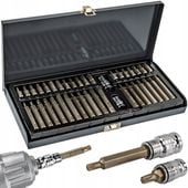 ZESTAW BITÓW UDAROWYCH CRV 40SZT HEX TORX SPLINE ADAPTER 1/2" 3/8" WALIZKA