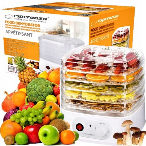SUSZARKA DO GRZYBÓW OWOCÓW WARZYW ZIÓŁ MOCNA 250W ESPERANZA EKD004 na Arena.pl