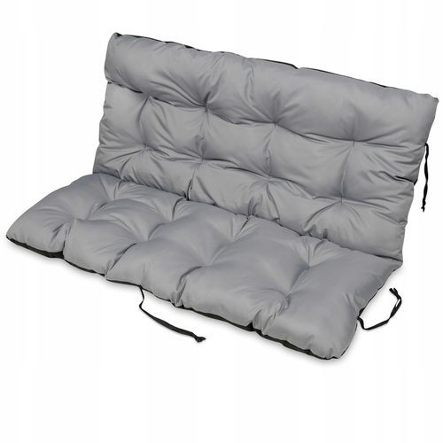 Duża PODUSZKA OGRODOWA na meble poduszka NA HUŚTAWKĘ ŁAWKĘ 180x60x50 szara na Arena.pl