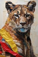 Plakat 30x45cm Papierowy Tygrys