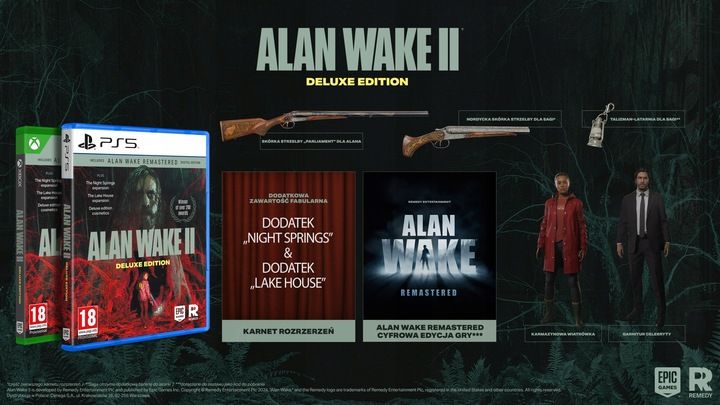 ALAN WAKE 2 DELUXE EDITION I NOWA I PS5 I PL I + GRATIS zdjęcie 8