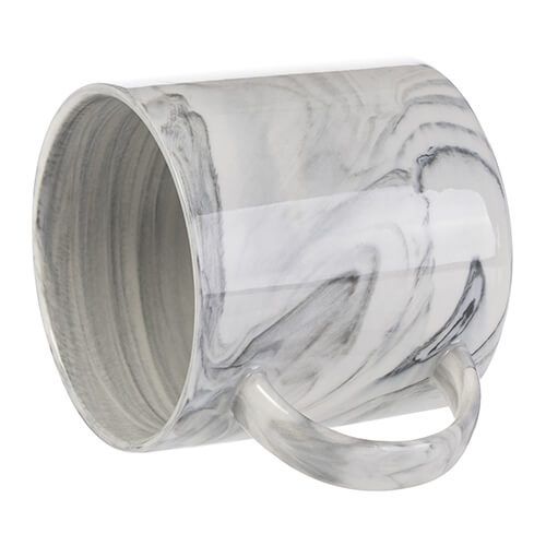 Kubek 350 ml do sublimacji - szary marmur zdjęcie 2