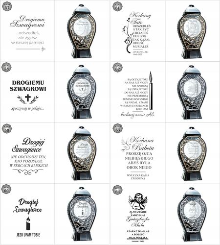 DUŻY Znicz personalizowany z datą napisem tekstem imieniem unikalny na Arena.pl