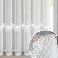 Firana gotowa na przelotkach ISOLA 350x250 Eurofirany biała z mikrosiateczk