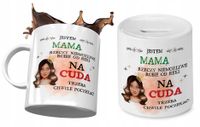 Dla Mamy Zestaw Kubek + Skarbonka Prezent Z Nadrukiem Ze Zdjęciem
