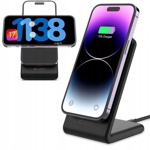 ŁADOWARKA INDUKCYJNA DO MAGSAFE NA IPHONE 12 13 14 15 - STANDBY MODE iOS17 na Arena.pl