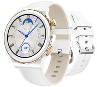 smartwatch damski rubicon rnce92 pro white/2 x pasek smarub171