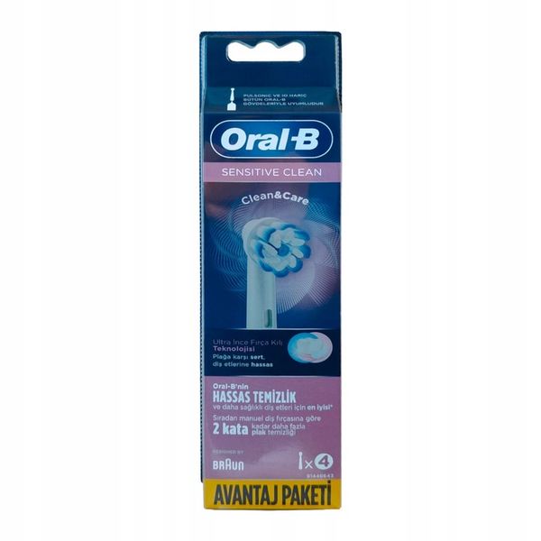 Końcówki Oral-B Sensitive Clean 4sztuki zdjęcie 7