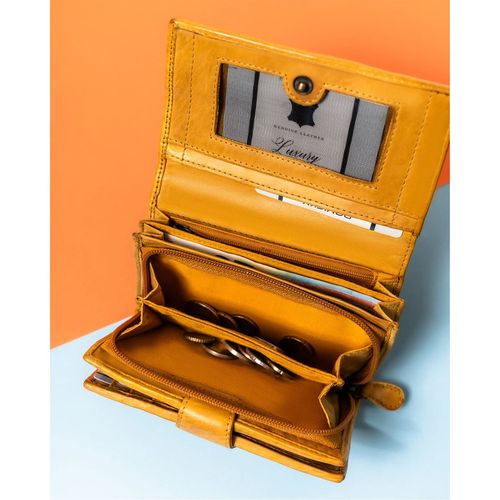 klasyczny portfel damski do torebki z geometrycznym wzorem - rovicky na Arena.pl