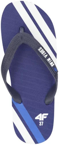 4F Japonki Dziecięce Chłopięce Niebieskie z Paskami Rozmiar 31 na Arena.pl