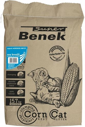 Super Benek Corn Cat Classic Morska Bryza 25L na Arena.pl