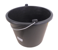 WIADRO BUDOWLANE Z RĄCZKĄ CZARNE 5 LITRÓW POLMER