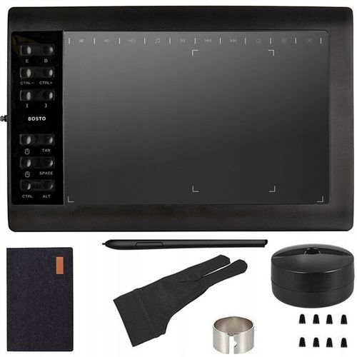 PROFESJONALNY Tablet graficzny z piórem do komputera 8192 BOSTO 1060 PLUS na Arena.pl