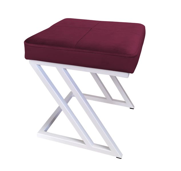 Pufa ZETA LOFT taboret podnóżek podstawa biała MG02 zdjęcie 1