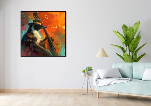 Plakat 100x100cm Pingwinia Nuta na Arena.pl