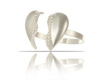 bransoletka pęknięte serce z kolekcji heart harmony (b23/zim/34ag)