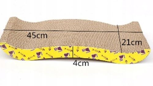 Drapak Dla Kota Legowisko Kartonowy Lodka 45cm - Wygodny, Stabilny, Eko na Arena.pl