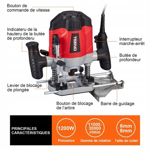 MEGA FREZARKA GÓRNOWRZECIONOWA DO DREWNA + FREZY na Arena.pl