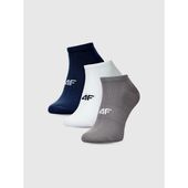 Skarpety casual za kostkę męskie (ZESTAW 3 szt.) 4F 4FWMM00USOCM442-95S 42