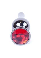 Mylove Toys - Jewellery Dark Silver Butt Plug- Red