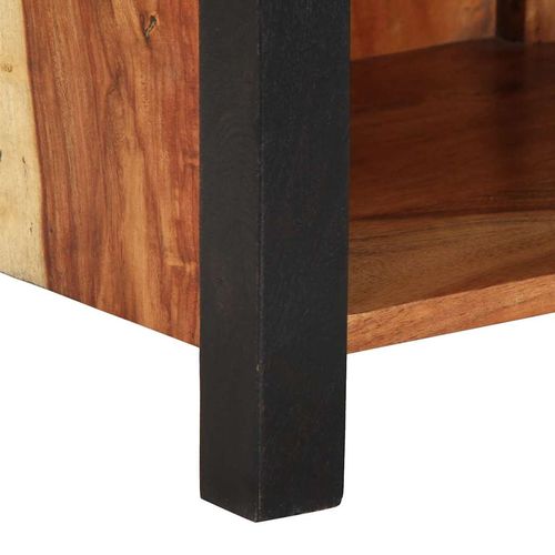 Szafka Nocna 2 pcs Brązowy 40 x 35 x 50 cm lite drewno akacjowe na Arena.pl