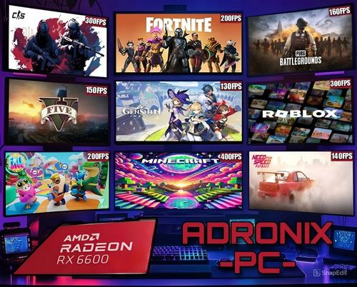 ZESTAW KOMPUTEROWY GAMINGOWY 27"100Hz Ryzen 5 3600 64GB DDR4 RX 6600 8GB na Arena.pl