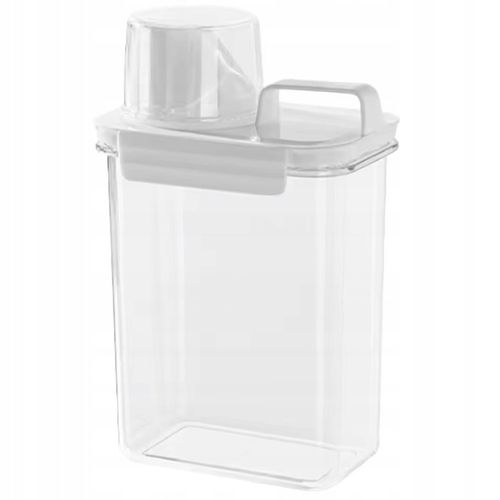 POJEMNIK PUDEŁKO ORGANIZER Z MIARKĄ NA PROSZEK PŁYN DO PRANIA PŁUKANIA 1,8L na Arena.pl